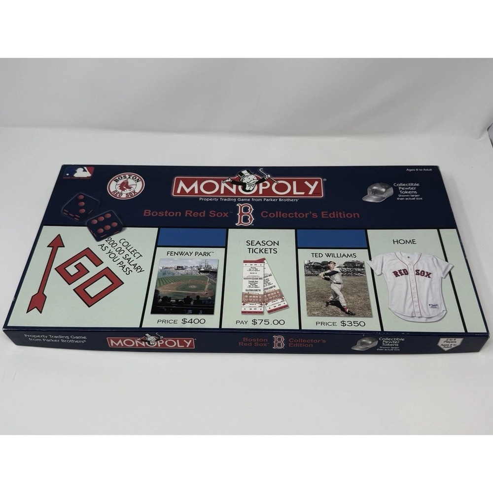 Boston Red Sox 2000 Monopoly Edition Board Game Complete New Opened